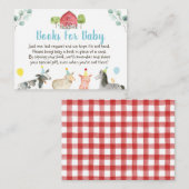 農園の緑の赤ちゃんシャワー予約リクエスト エンクロージャーカード (正面/裏面)