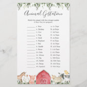 農園の赤ちゃんシャワー動物の妊娠ゲームで (正面)