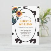 農園ひまわりエレガントフローラベビーシャワー 招待状 (スタンド正面)