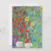 農園ひまわりグスタフクリムト 招待状 (正面)