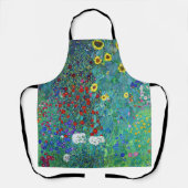 農園ひまわり付きグスタフクリムト エプロン (正面)