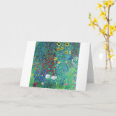 農園ひまわり付きグスタフクリムト カード (黄色い花)