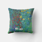 農園ひまわり付きグスタフクリムト クッション (裏面)