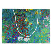 農園ひまわり付きグスタフクリムト ラージペーパーバッグ (裏面)