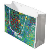 農園ひまわり付きグスタフクリムト ラージペーパーバッグ (正面アングル)