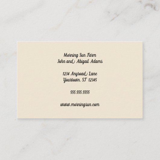 農園を守る職人フードフルーツ 名刺 (裏面)