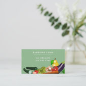 農園オーガニック生摘み野菜 名刺 (スタンド正面)