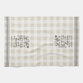 農園パーソナライズされたでの生活が良い キッチンタオル (横)