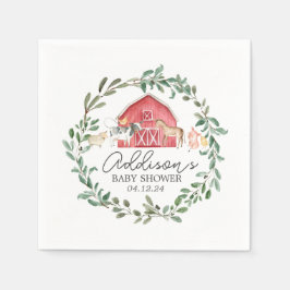 農園モダンのナプキンには農園の紙用品があり スタンダードカクテルナプキン