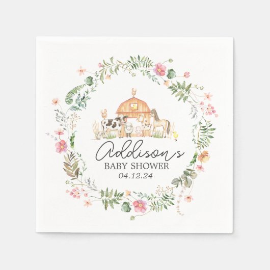 農園モダンナプキンス，農園紙製品， N スタンダードカクテルナプキン (正面)