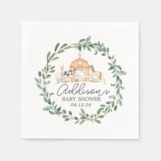 農園モダンナプキンス，農園紙製品， N スタンダードカクテルナプキン (正面)