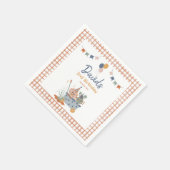 農園動物の誕生日パーティー動物愛好家 スタンダードカクテルナプキン (角)