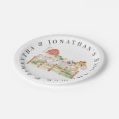 農園動物ベビーシャワー ペーパープレート (アングル)