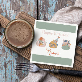 農園動物誕生会 スタンダードカクテルナプキン