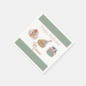 農園動物誕生会 スタンダードカクテルナプキン (角)