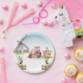 農園男女兼用誕生会 ペーパープレート (パーティー)