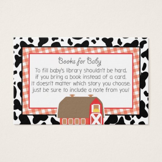 農園納屋周囲の庭動物赤ちゃんシャワーベビー本 (正面)