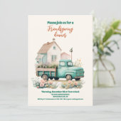 農園素朴の友人たちに感謝祭のディナー 招待状 (スタンド正面)