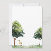 農園素朴動物の赤男女兼用ちゃんシャワー 招待状 (裏面)