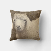 農園素朴動物アンゴラヤギ子 クッション (裏面)