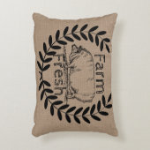農園素朴生豚とローレル アクセントクッション (正面(垂直))