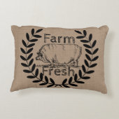 農園素朴生豚とローレル アクセントクッション (裏面)