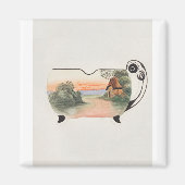 農園自然砂糖鉢（ノリタケファクトリー） マグネット (正面)