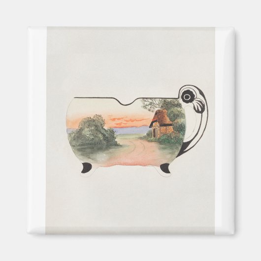 農園自然砂糖鉢(ノリタケファクトリー) マグネット (正面)