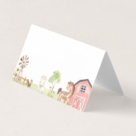 農園誕生日またはベビーシャワービュッフェフードラベル