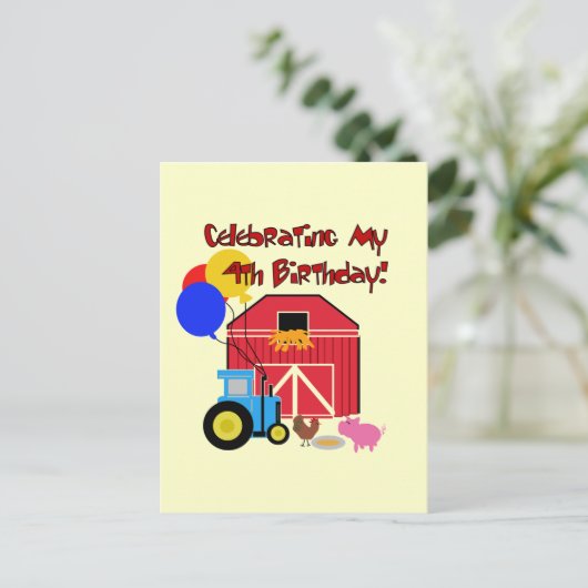 農園4th誕生日Tシャツとギフト ポストカード (スタンド正面)