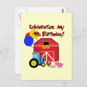 農園4th誕生日Tシャツとギフト ポストカード (正面/裏面)