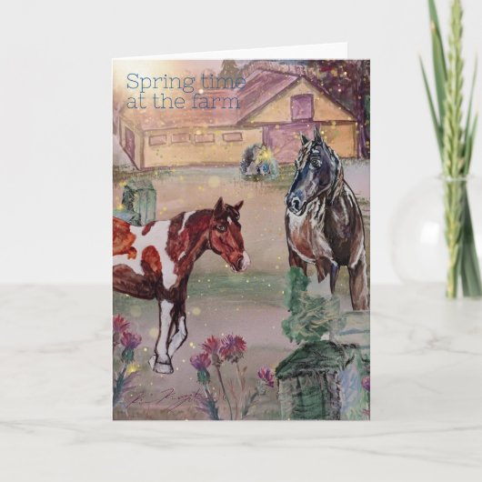 農園7での春の時間 招待状 (正面)