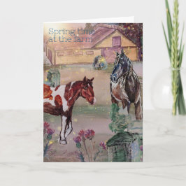 農園7での春の時間 招待状