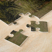 農地の風景写真（庭と納屋） ジグソーパズル (側面)