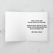 「農場からキャンバスへ」お見舞いカード カード (内部)