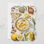 農場からテーブルフムスレシピ：アラビアフオーガニックィード 招待状 (正面)