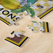 農場からテーブルレモンとミツバチ ジグソーパズル (側面)