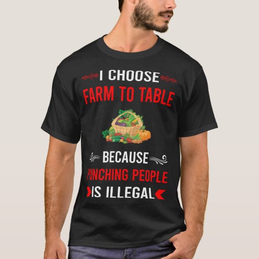 農場から食卓へパンチ Tシャツ (正面)