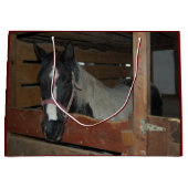 農場でかわいい馬たち ラージペーパーバッグ (正面)