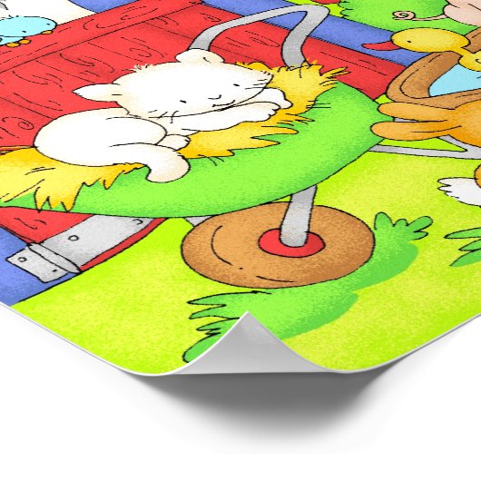 農場での一日 ポスター (角)