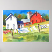 農場での洗濯の日 ポスター (正面)