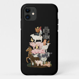 農場での生活は最高!かわいい動物、カントリー iPhone 11 ケース