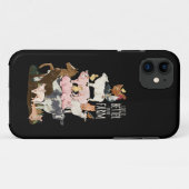 農場での生活は最高！かわいい動物、カントリー Case-Mate iPhoneケース (裏面(横))
