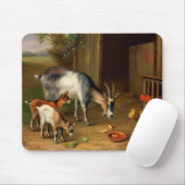 農場では、ヤギと鶏 マウスパッド (マウス)