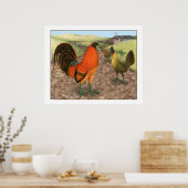 農場でゲームの鳥 ポスター (キッチン)