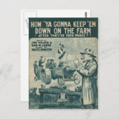 農場で保どうやって来る ポストカード (正面/裏面)