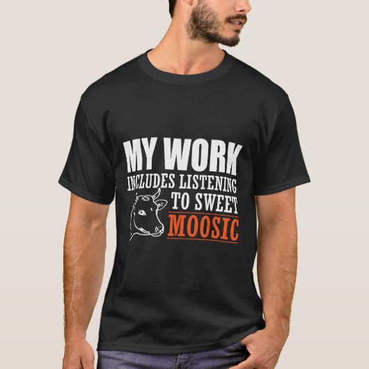 農場で働く酪農家 Tシャツ (正面)