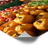 農場で収穫する ポスター (角)