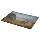 農場で大きな鹿が対決 カッティングボード (角)