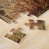 農場で大きな鹿が対決 ジグソーパズル (側面)